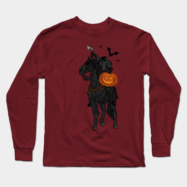 Headless Horseman of Sleepy Hallow Long Sleeve T-Shirt by rmcbuckeye